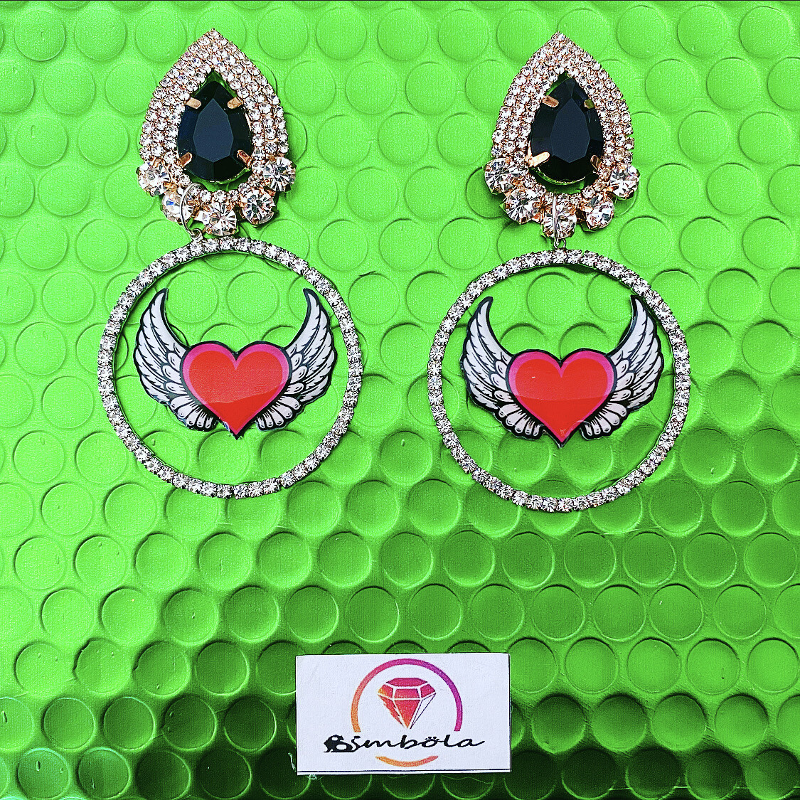 Pendientes corazon corazones Heart earrings pendientes San Valentin corazón 