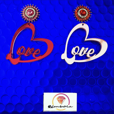 PENDIENTES LOVE EARRINGS PENDIENTES CORAZON CORAZÓN SAN VALENTÍN 