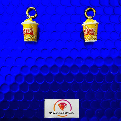 Pendientes Palomitas de maiz pop korn earrings Bimbolitos