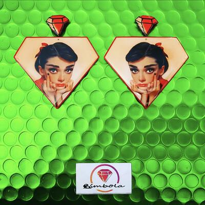 Pendientes Audrey earrings Pendientes diamante 