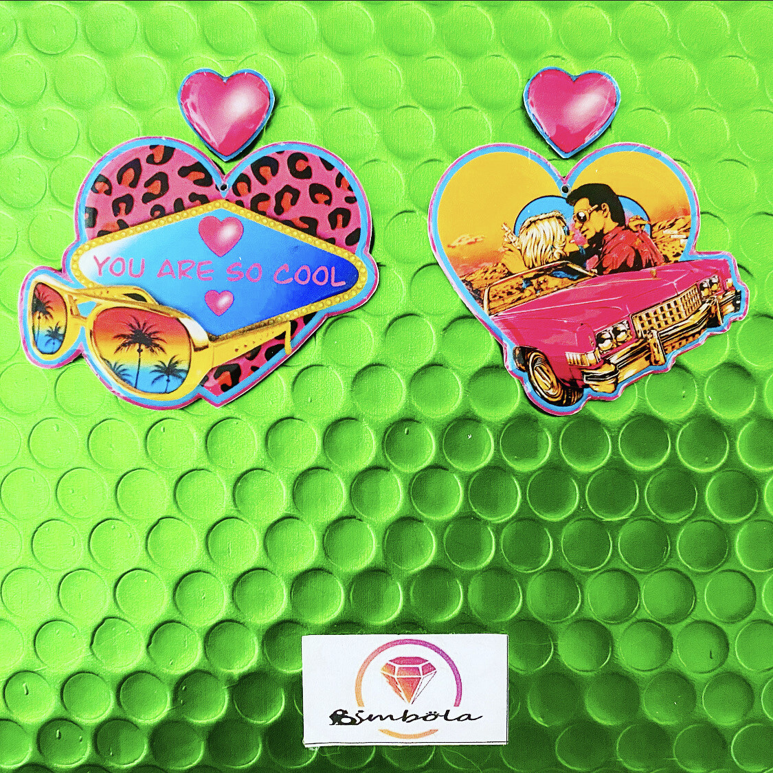 Pendientes You are so cool earrings pendientes amor a quemarropa true romance earrings