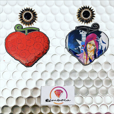 Pendientes One manga anime pendientes reversibles 