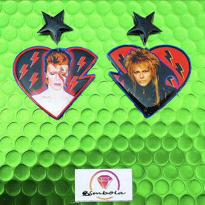 PENDIENTES BOWI EARRINGS PENDIENTES JARETH EARRINGS LABERINTO LABIRYNTH