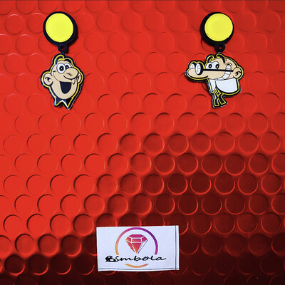 Pendientes Mortadelo y Filemón earrings Bimbolitos