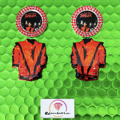 Pendientes Thriller Jacket earrings Michael Jackson earrings 