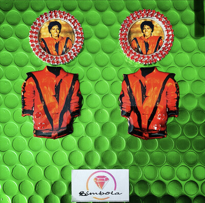 Pendientes Thriller Jacket earrings Michael Jackson earrings 