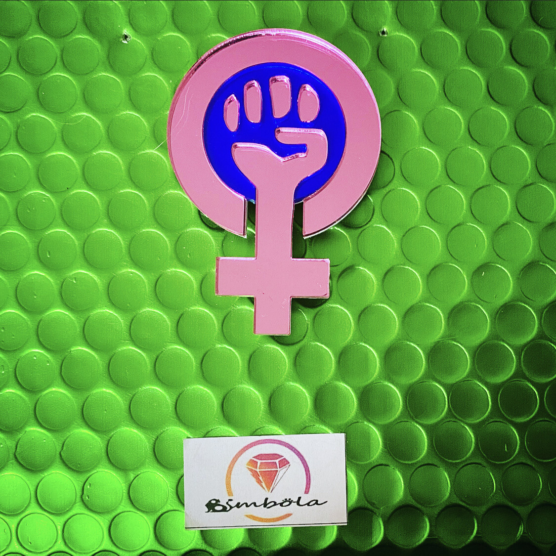 MAXIPIN  FEMINISTA PIN PUÑO FEMINIST 8M PIN SOLIDARIO ANABELLA