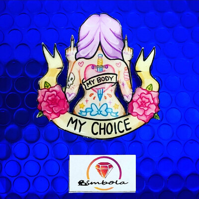 MAXIPIN  FEMINISTA PIN CORAZÓN FEMINIST 8M PIN SOLIDARIO FUNDACIÓN ANABELLA