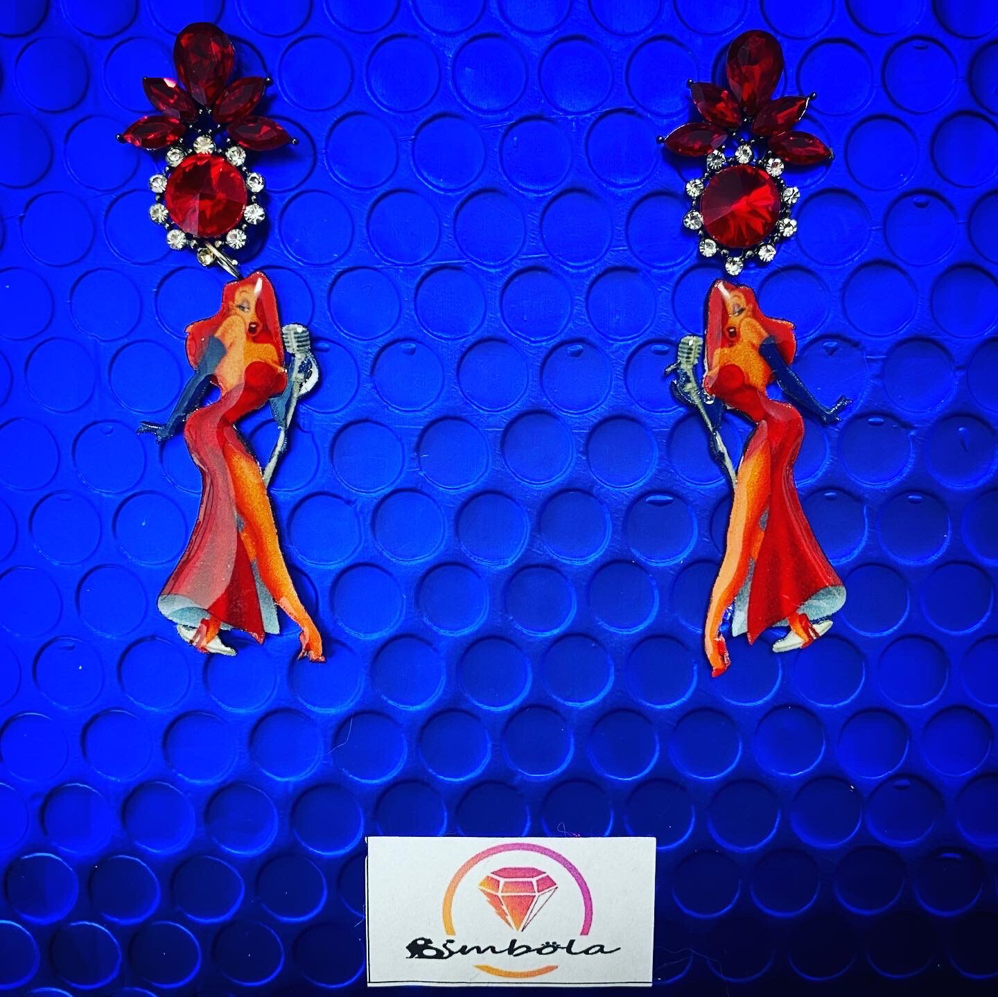 Pendientes Jessica Rabbit earrings pin up 