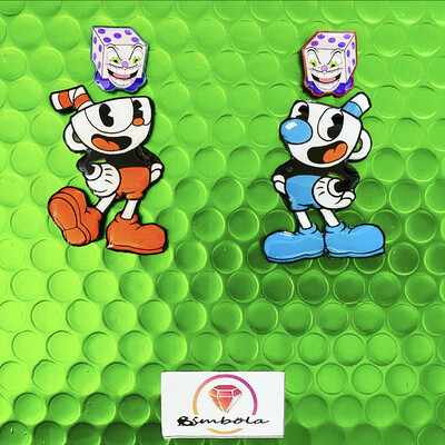 Pendientes Cuph earrings funny earrings Pendientes videojuego cartoon earrings 