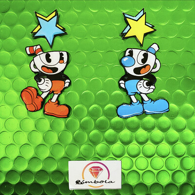 Pendientes Cuph earrings funny earrings Pendientes videojuego cartoon earrings 