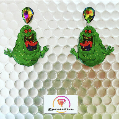 PENDIENTES MOQUETE PENDIENTES FANTASMA GHOST EARRINGS CARTOON EARRINGS DIBUJOS ANIMADOS CAZAFANT PENDIENTES BABETE