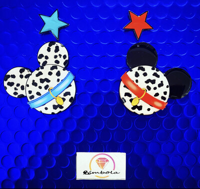 PENDIENTES DÁLMATA EARRINGS FUNNY EARRINGS HANDMADE EARRINGS DIBUJOS ANIMADOS DALMATAS 