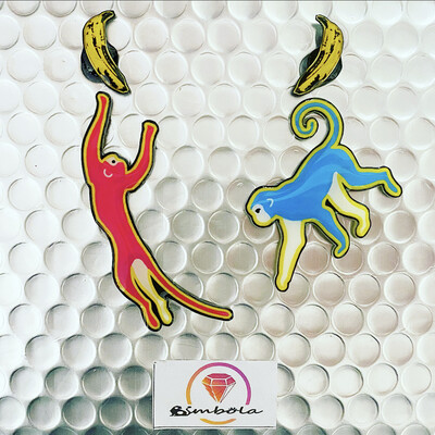 PENDIENTES MONO MONKEY EARRINGS HANDMADE CARTOON EARRINGS TROPICAL