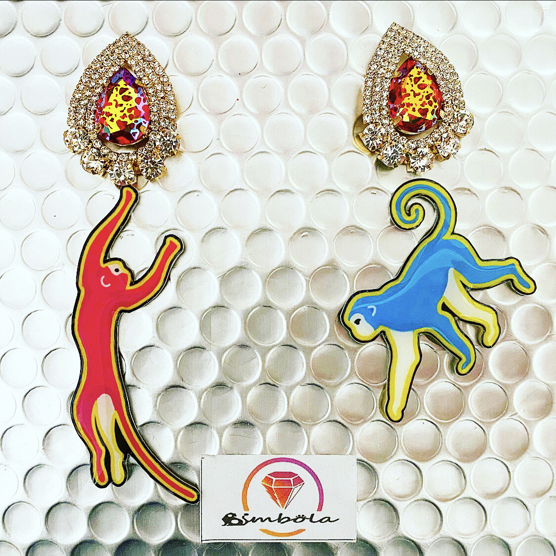 PENDIENTES MONO MONKEY EARRINGS HANDMADE CARTOON EARRINGS TROPICAL
