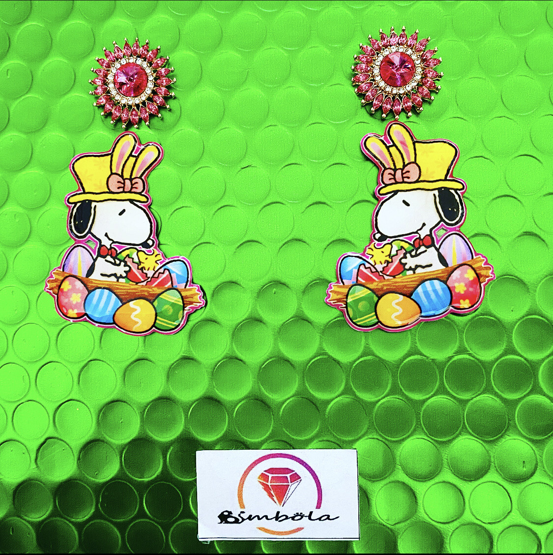 Pendientes Emilio pendientes Snoop Earrings Pendientes dibujos animados pendientes Pascua semana santa