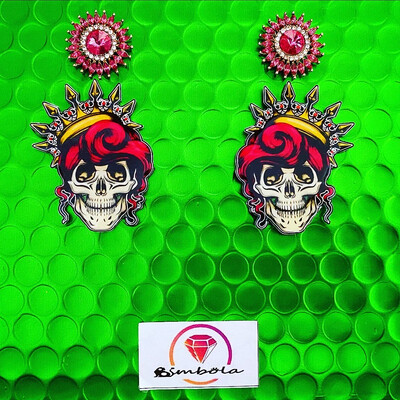 PENDIENTES CALAVERAS HALLOWEEN SKULL 