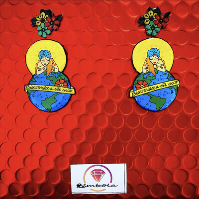 Pendientes pin up earrings pendientes tattoo earrings Pendientes chica Pendientes circo TURBANTES MUTANTES design pendientes old school earrings pendientes mundo gipsy earrings 