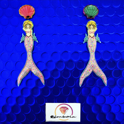 Pendientes pin up earrings pendientes tattoo earrings Pendientes chica Pendientes corazón TURBANTES MUTANTES design pendientes old school earrings