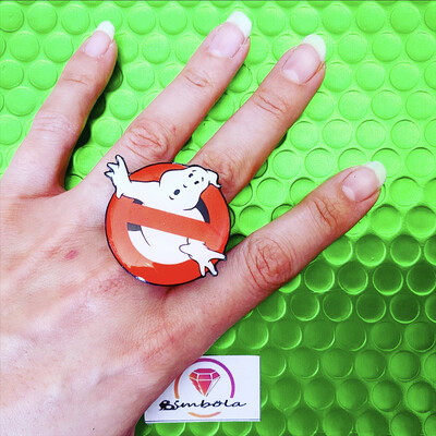 ANILLO FANTASMA ANILLO CAZA FANTASMAS ADJUSTABLE RING CARTOON RING GIRL RING GHOST RING 