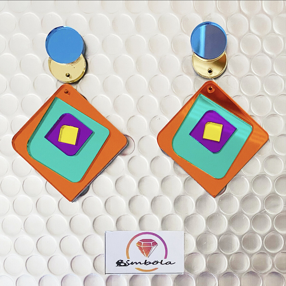 PENDIENTES GEOMÉTRICOS GEOMETRIC EARRINGS PENDIENTES METACRILATO