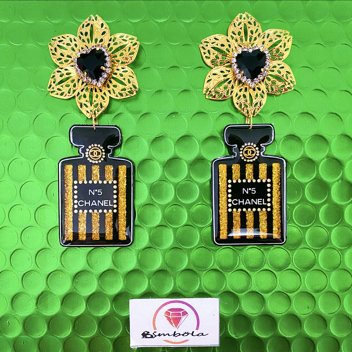 Pendientes perfume parfum earrings Chane 
