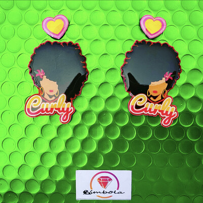 Pendientes Curly girl earrings  
