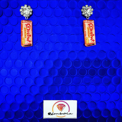 Pendientes chicle chewing gum earrings Bimbolitos