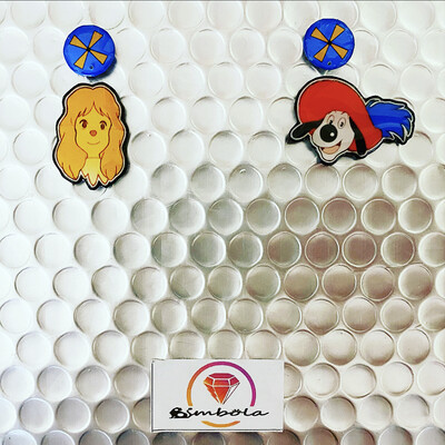 Pendientes mosqueperros pendientes dibujos animados Bimbolitos cartoon earrings