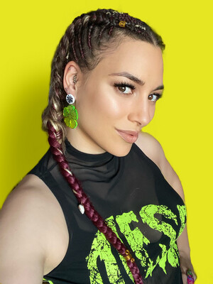 Pendientes Flor flower earrings Pendientes metacrilato pendientes fluor earrings lima fosforitos fosforescentes 