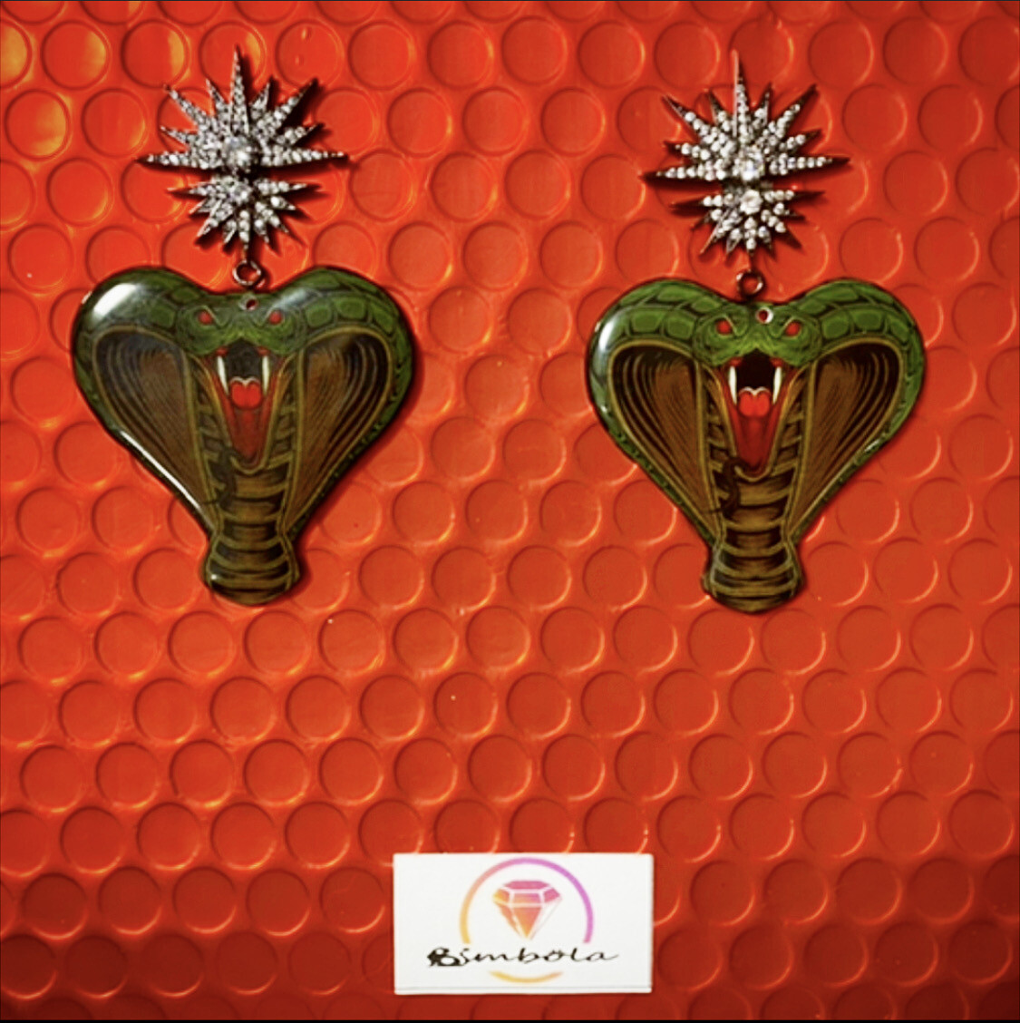 PENDIENTES SERPIENTE SNAKE EARRINGS HANDMADE FREAK PENDIENTES COBRA PITÓN 