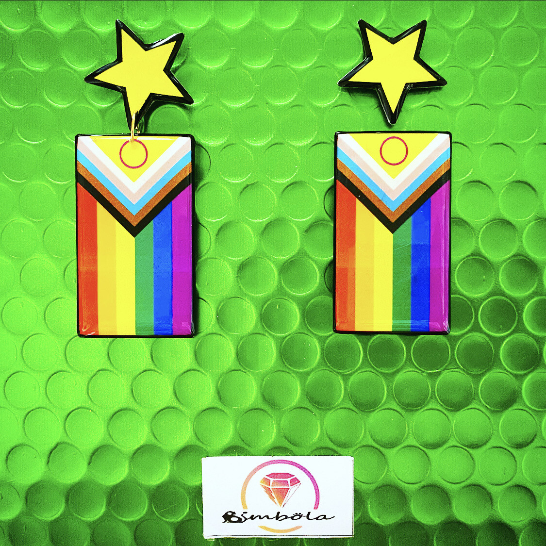 Pendientes bandera gay flag earrings be free love is love gay pride earrings pendientes orgullo gay