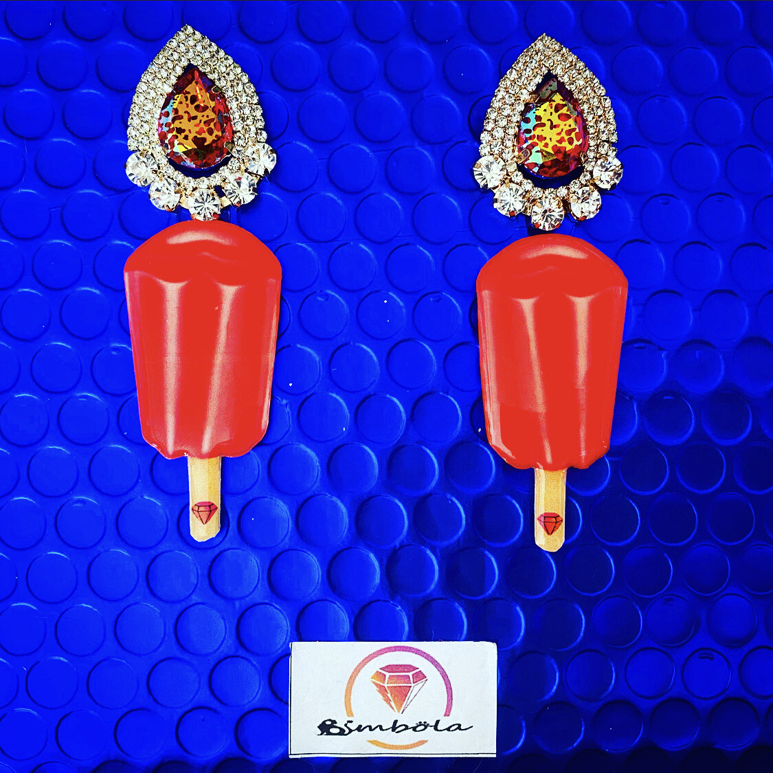 Pendientes mua ice cream earrings pendientes helados handmade earrings glitter earrings rainbow earrings pendientes labios mouth earrings 