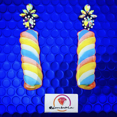 PENDIENTES NUBES PENDIENTES GOMINOLA CANDY EARRINGS JELLY BEAN EARRINGS PENDIENTES CHUCHES GOLOSINAS JAMONCITOS