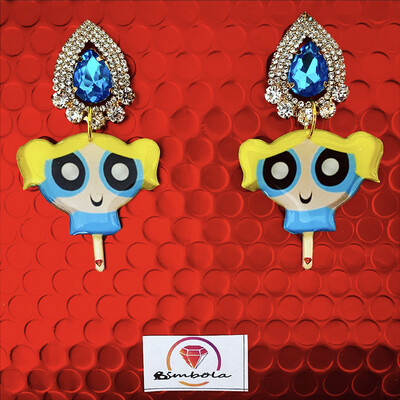 PENDIENTES HELADOS PENDIENTES SÚPER BURBUJA ICE CREAM EARRINGS GLITTER EARRINGS HANDMADE EARRINGS NENA EARRINGS 