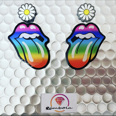 Pendientes boca pendientes lengua mouth earrings be free love is love gay pride earrings pendientes orgullo gay pendientes rolling 
