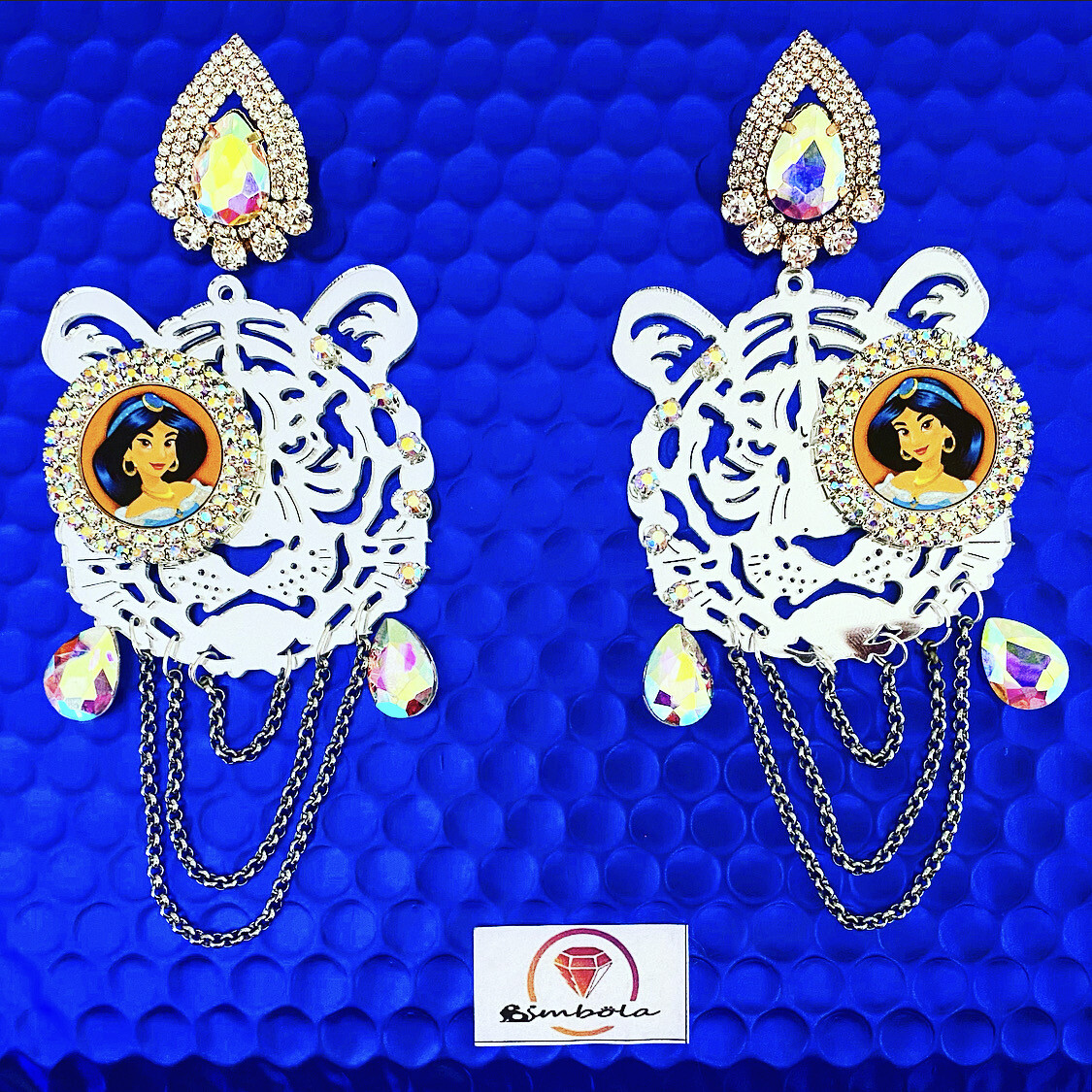 Pendientes Muñeca doll earrings pendientes Jasmin pendientes princesa pendientes tigre Yasmine