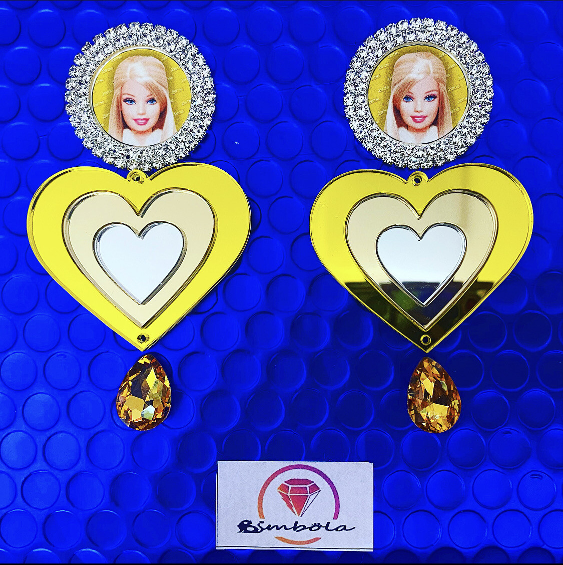 Pendientes Muñeca doll earrings pendientes Barbi pendientes princesa 