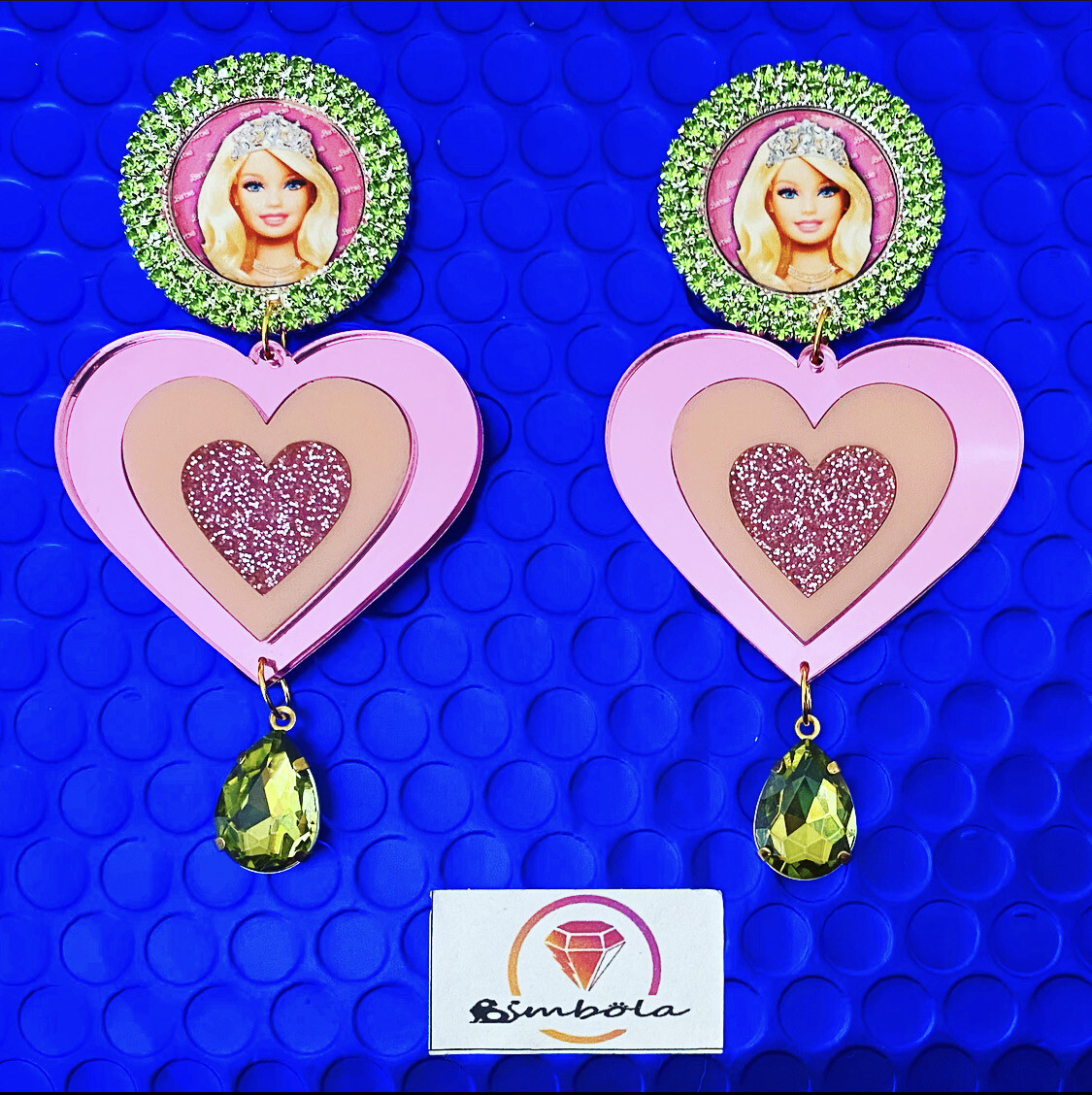 Pendientes Muñeca doll earrings pendientes barb Pendientes princesa Barbi