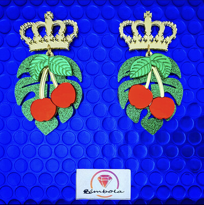PENDIENTES REINA CEREZA🍒