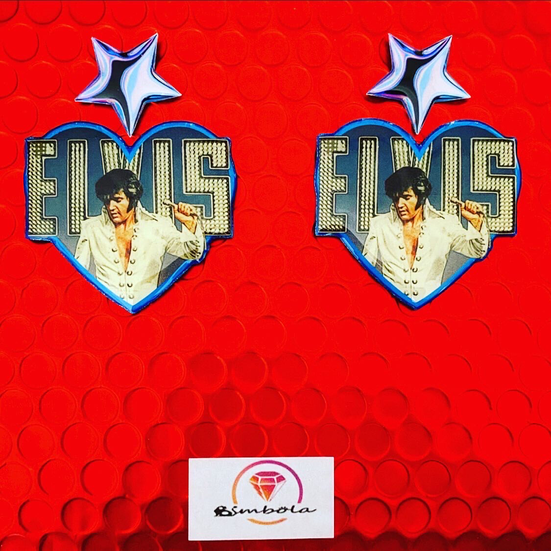PENDIENTES ELVI WOMAN EARRINGS GUITAR EARRINGS PENDIENTES CORAZONES 
