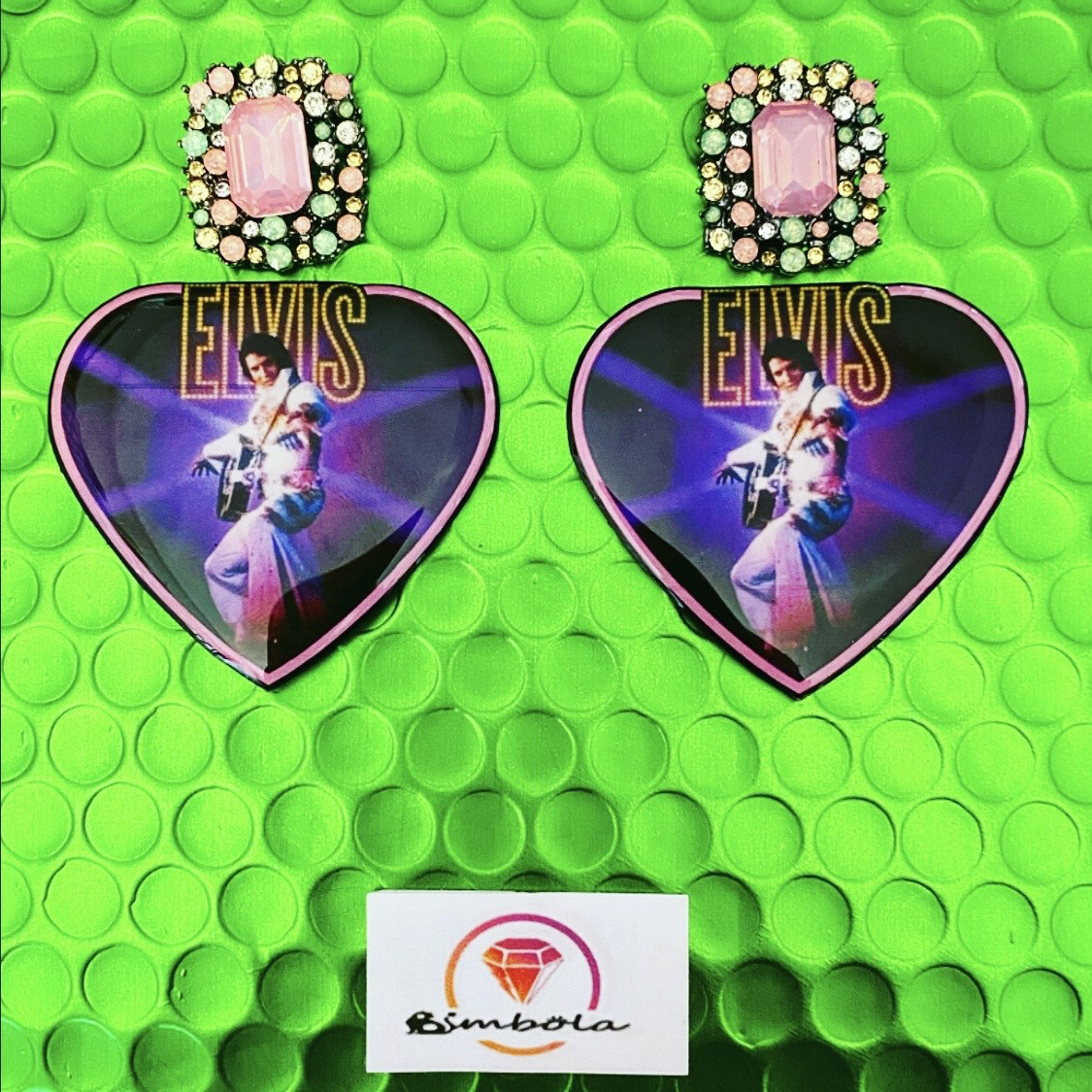 PENDIENTES ELVI WOMAN EARRINGS GUITAR EARRINGS PENDIENTES CORAZONES 