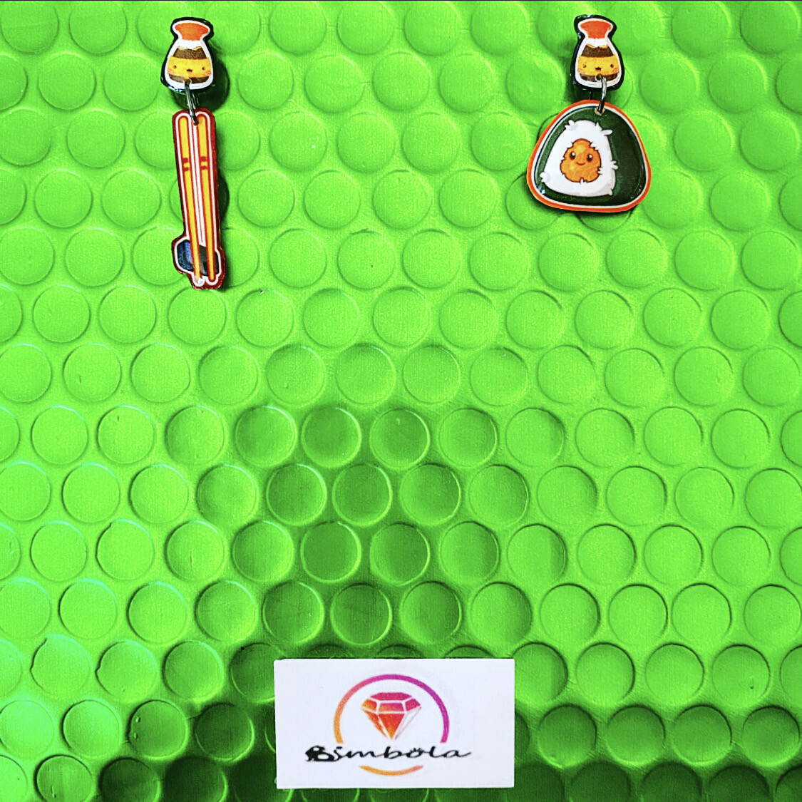 Pendientes sushi earrings Bimbolitos pendientes japoneses 