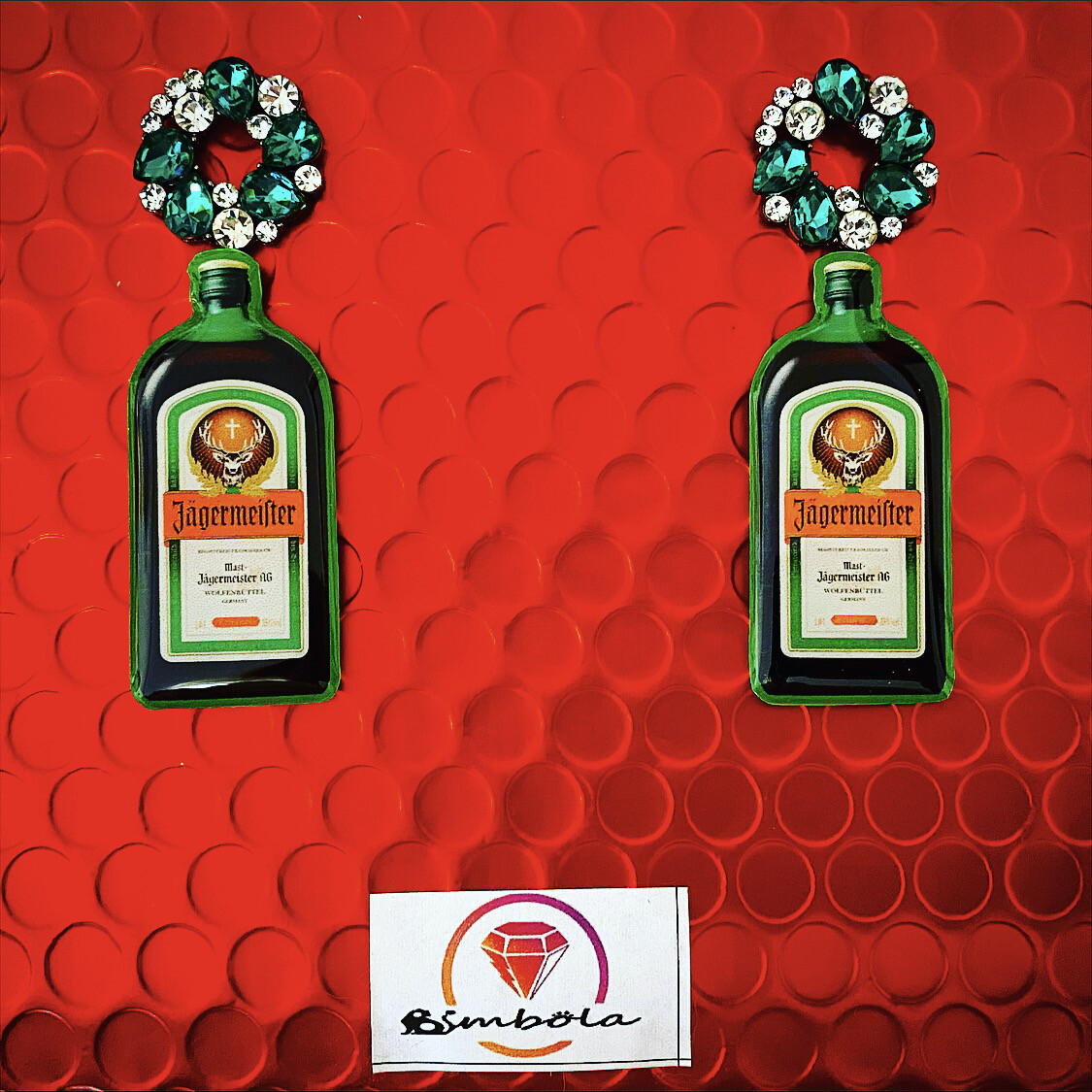 Pendientes Botella bottle earrings pendientes Jager earrings 