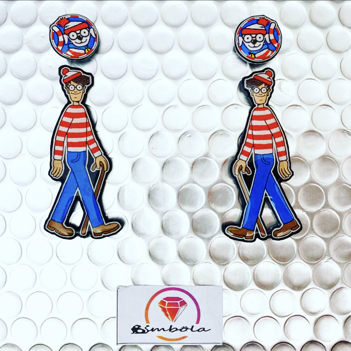 Pendientes Wall earrings pendientes comic earrings 