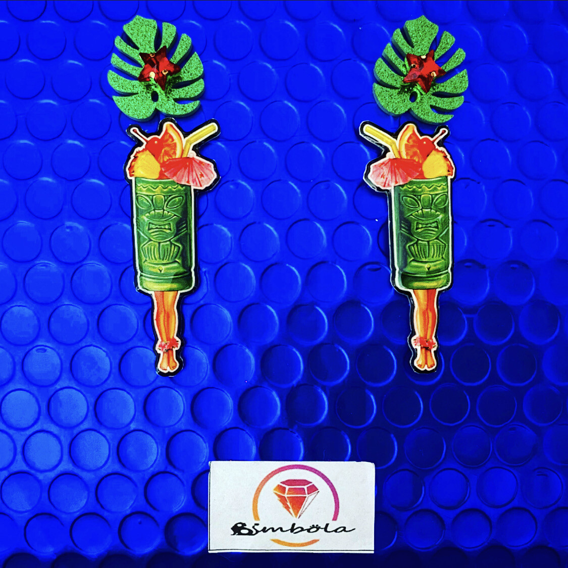 Pendientes Pin up earrings pendientes tiki coctel earrings pendientes piernas leg earrigs pendientes tropicales pendientes cóctel