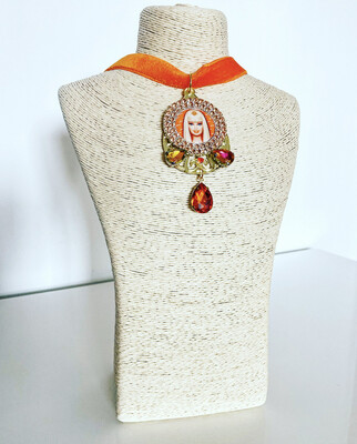 Collar muñeca collar corazón collar barbi collar metacrilato collar choker doll necklace 
