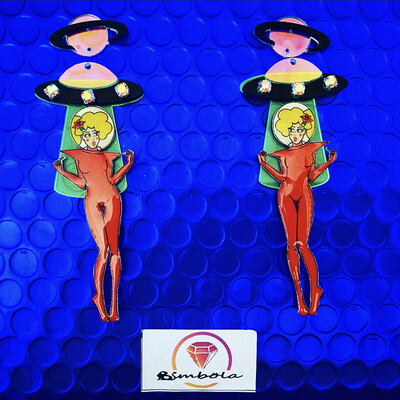 Pendientes mujer Pendientes pin up earrings pendientes tattoo earrings Pendientes chica Pendientes marciana TURBANTES MUTANTES design pendientes old school earrings Pendientes alien earrings