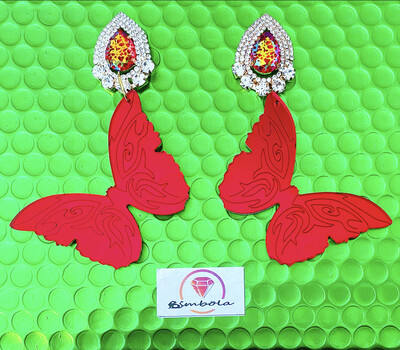 PENDIENTES MARIPOSA GEOMETRIC EARRINGS PENDIENTES METACRILATO BUTTERFLY EARRINGS