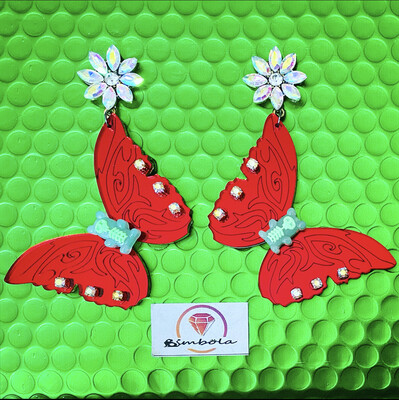 PENDIENTES MARIPOSA IRIDESCENTE GEOMETRIC EARRINGS PENDIENTES METACRILATO BUTTERFLY EARRINGS pendientes osito 